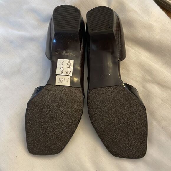 PETER KAISER PATENT OPEN TOE SHOES.  NEW - Picture 5 of 7